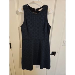 NWOT Ann Taylor LOFT Blue Green Shift Dress Women size 8